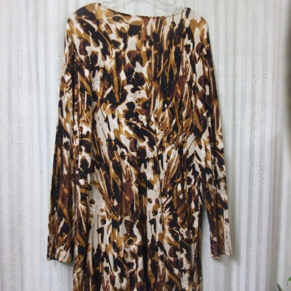 SUSAN GRAVER BROWN/BLACK TUNIC - Picture 2 of 4